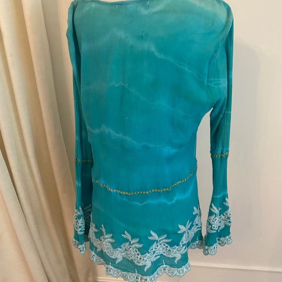 Turquoise cover up size M - Picture 5 of 7